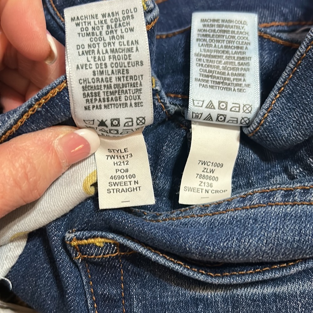 Lot of 2🍀LUCKY BRAND 💙VTG JEANS☘️1 SWEET’N STRAIGHT & 1 SWEET’N CROP🌻Sz 6/28 - Picture 14 of 14